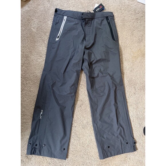 Polo RLX Ralph Lauren Rain WaterproofGolf Pants New gray Sz XXL 325 NWT Sweatpants Joggers